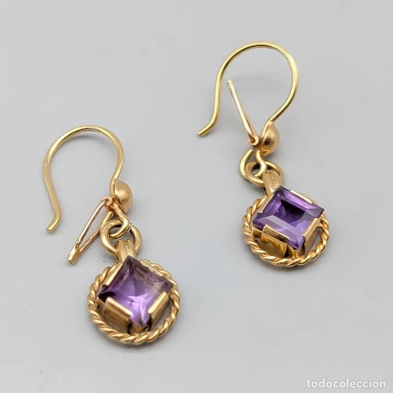 Joyeria: Brincos de diamante em ouro 18 quilates, 0,6 gramas, 3mm