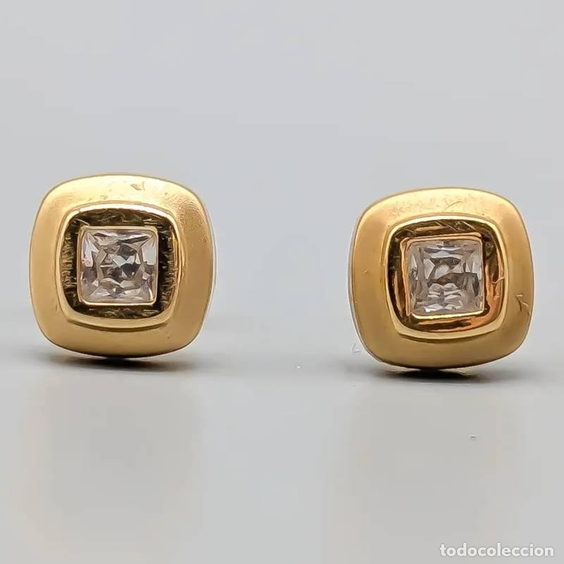 Joyeria: Brincos de diamante em ouro branco de 18 quilates com p&eacute;rolas de cultura, 2,73 gramas, 15mm