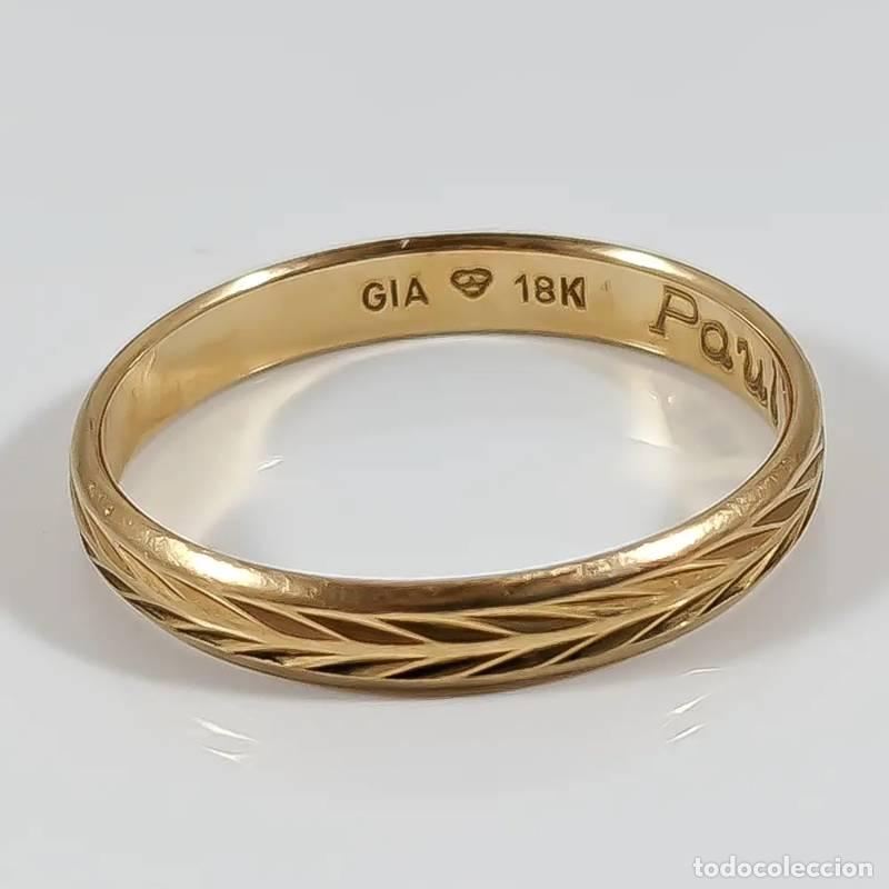 Joyeria: Alfinete de gravata em ouro 18 quilates com pedra verde, 1,89 gramas, 65mm