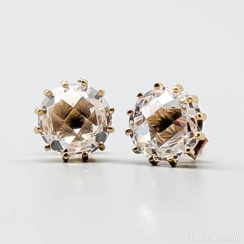 Joyeria: Brincos de diamante em ouro multicolorido 18 quilates, 5,12 gramas, 15mm