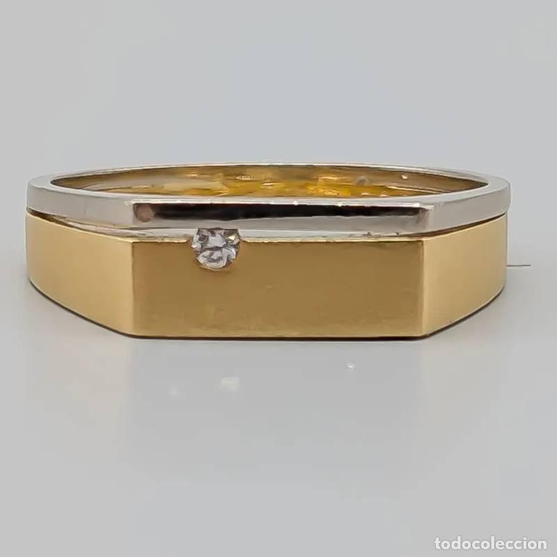 Joaillerie: Anel de sinete em ouro 14 quilates, 3,55 gramas, 17,5mm