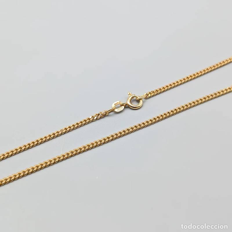 Jewelry: Corrente Curb de 36 cm em ouro 18 quilates com cora&ccedil;&atilde;o, 1,66 g