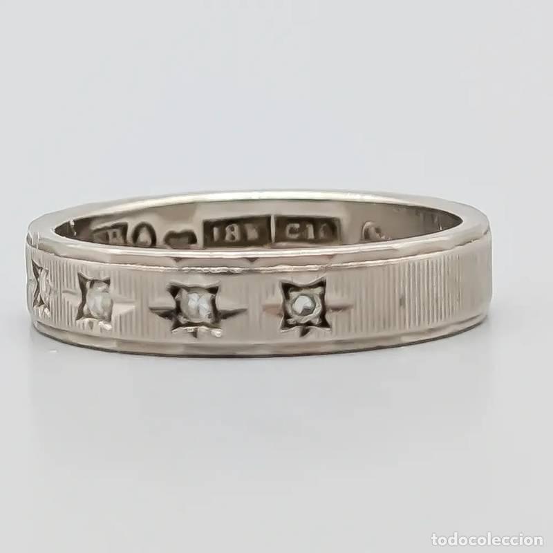 Joyeria: Anel de diamantes em ouro 18 quilates, 9,71 gramas, 16mm