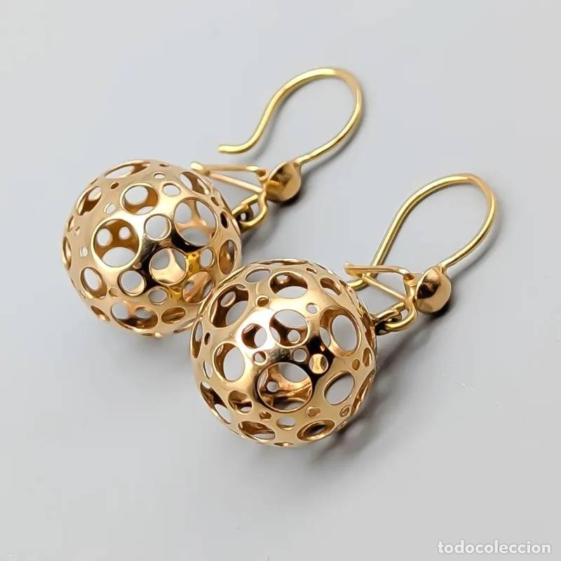 Joalharia: Brincos em ouro 18 quilates, 0,59 gramas, 5mm