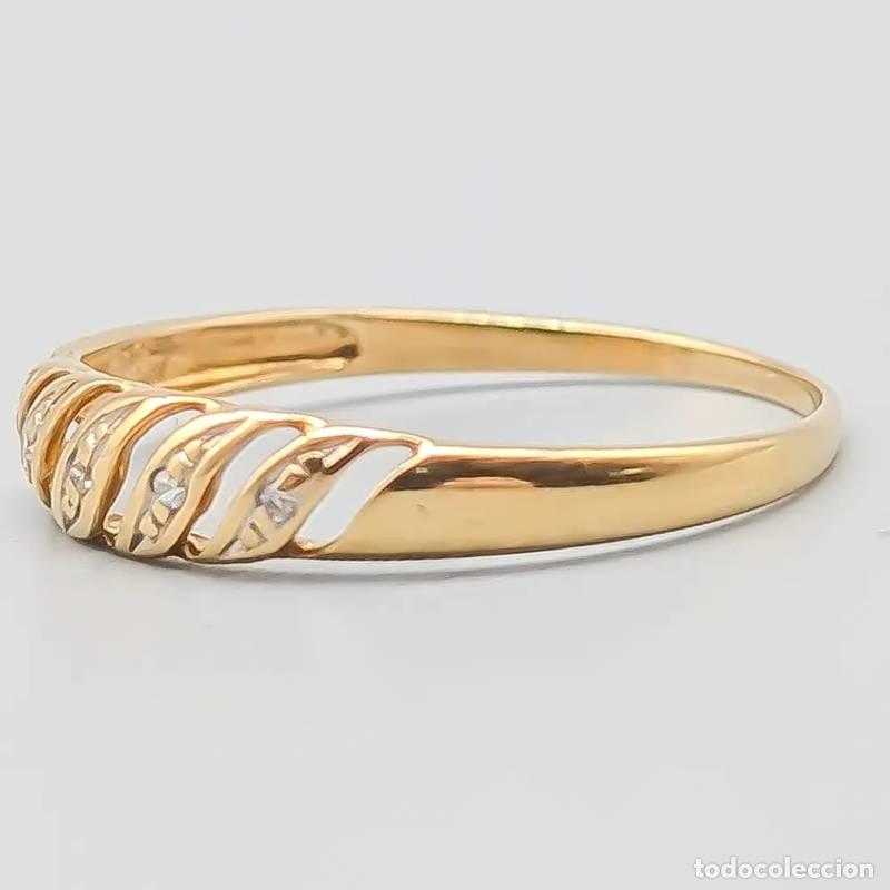 Joyeria: Anel de diamantes em ouro branco 18 quilates, 1,94 gramas, 17mm