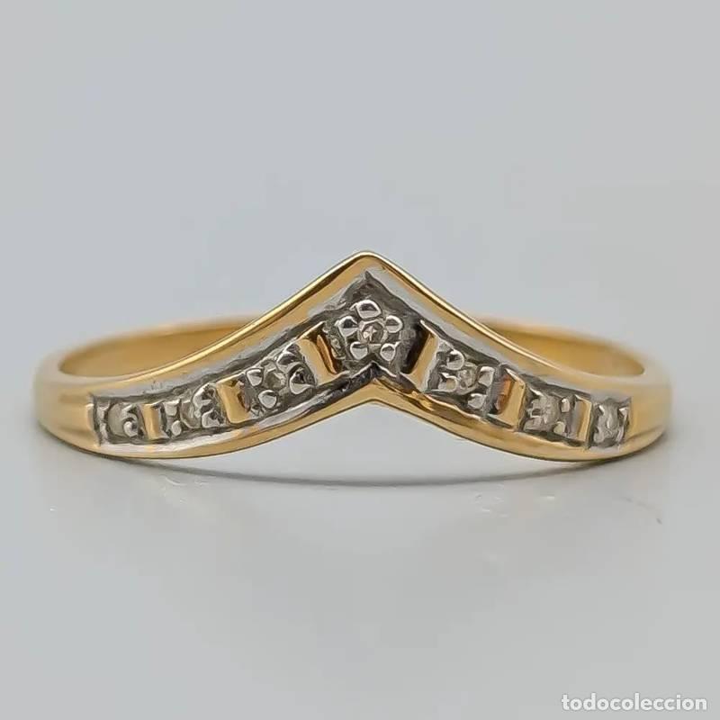 Jewelry: Anel de diamantes em ouro branco 18 quilates, 2,18 gramas, 16mm