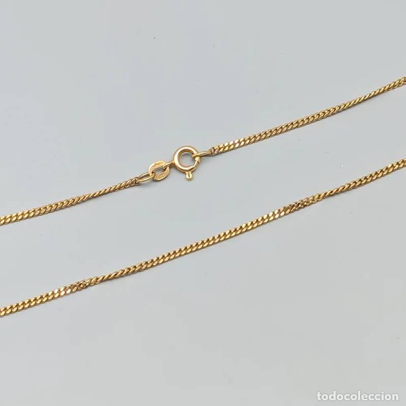 Jewelry: Corrente Curb de 45,5 cm em ouro 18 quilates, 10,63 g