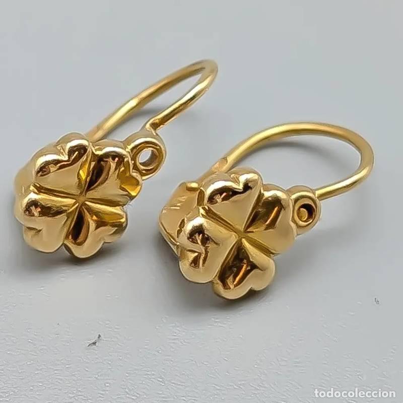 Jewelry: Brincos em ouro Bismarck 18 quilates, 1,53 gramas, 25mm