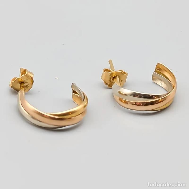 Jewelry: Brincos em ouro com cora&ccedil;&atilde;o Stenar 18 quilates 0,52 gramas 4mm