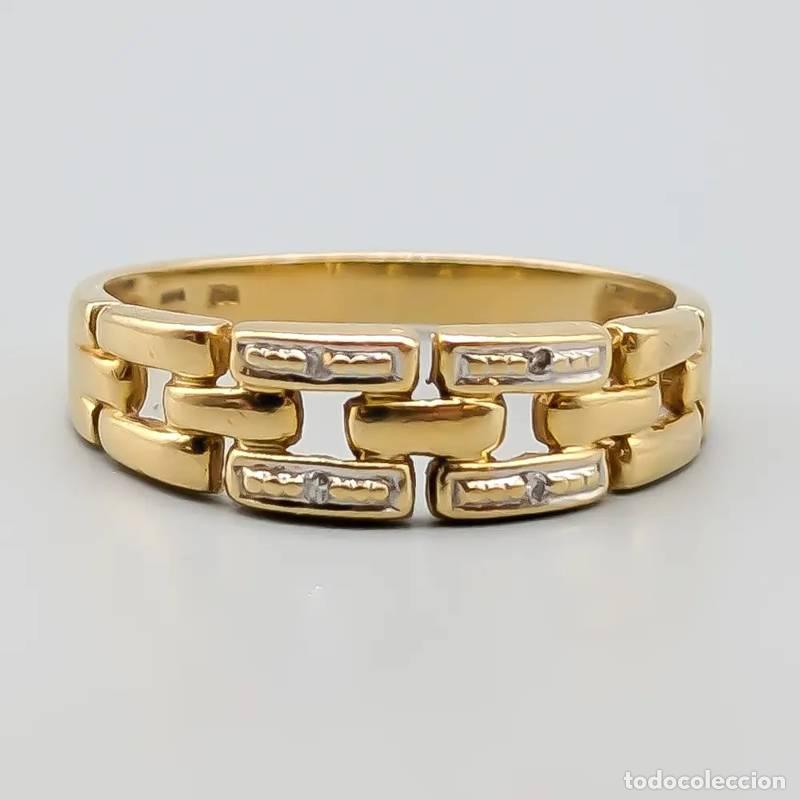 Jewelry: Anel de diamantes em ouro branco 18 quilates, 3,48 gramas, 16,75mm