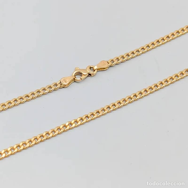 Gioielleria: Corrente Curb de 42,5 cm em ouro com Pingente de cora&ccedil;&atilde;o integrado e diamante em ouro de 18 quilates