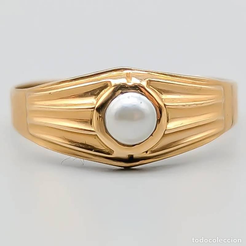 Schmuck: Anel em ouro 18 quilates com pedra branca, 3,9 gramas, 16,75mm