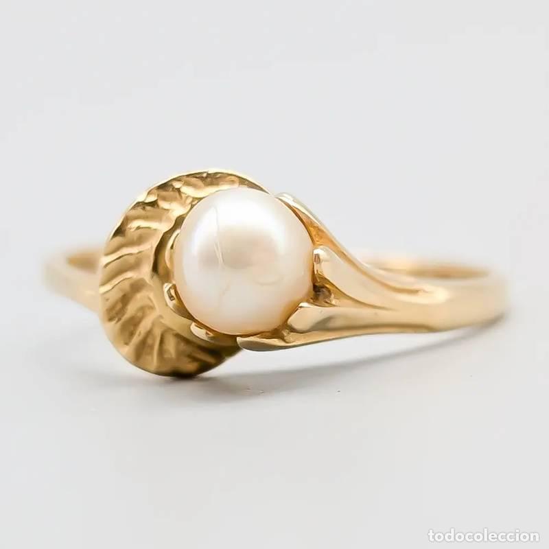 Schmuck: Anel em ouro 18 quilates com pedra branca, 4,94 gramas, 16,75mm