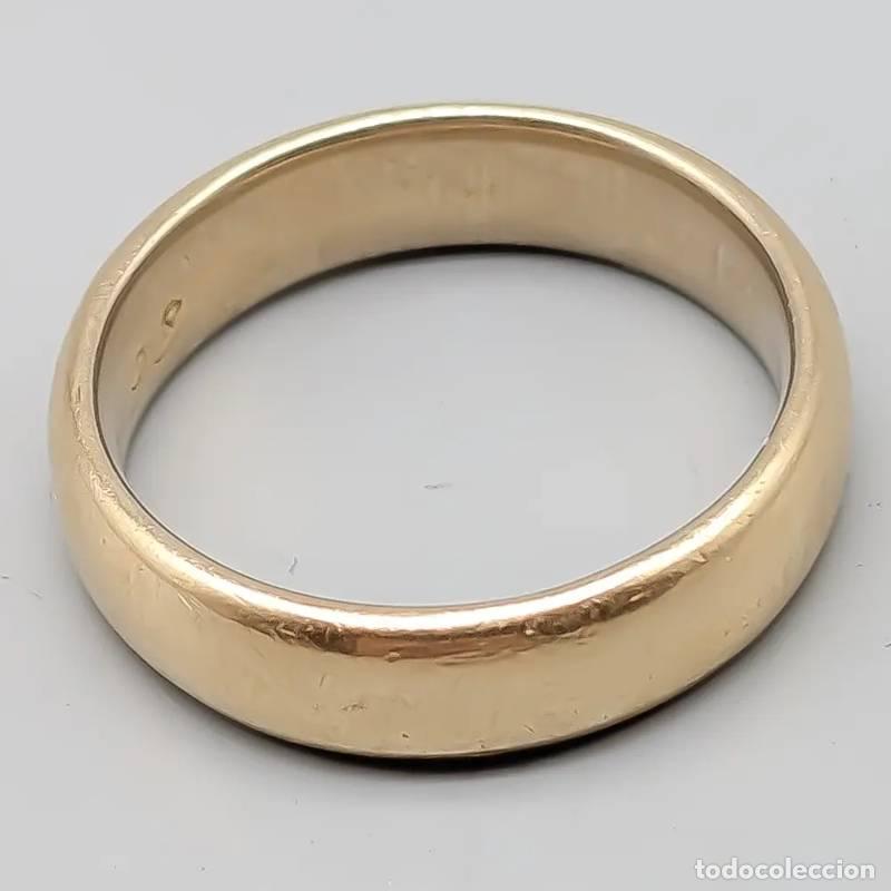 Schmuck: Anel em ouro 18 quilates com pedras brancas, 1,9 gramas, 15,75mm