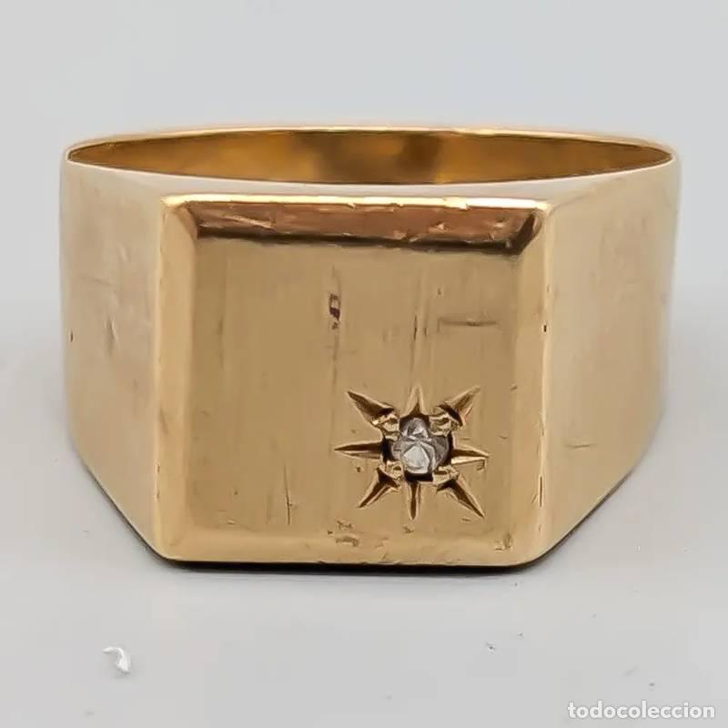 Schmuck: Anel de diamantes em ouro multicolorido 18 quilates, 1,21 gramas, 17,5mm