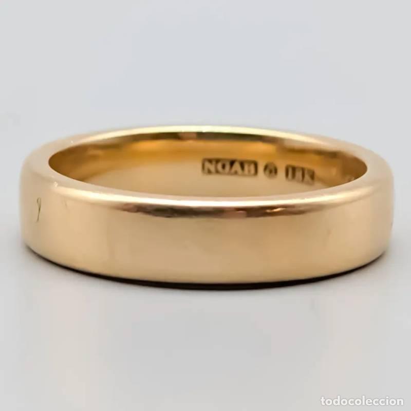 Joaillerie: Anel em ouro 18 quilates, 1,13 gramas, 16,25mm