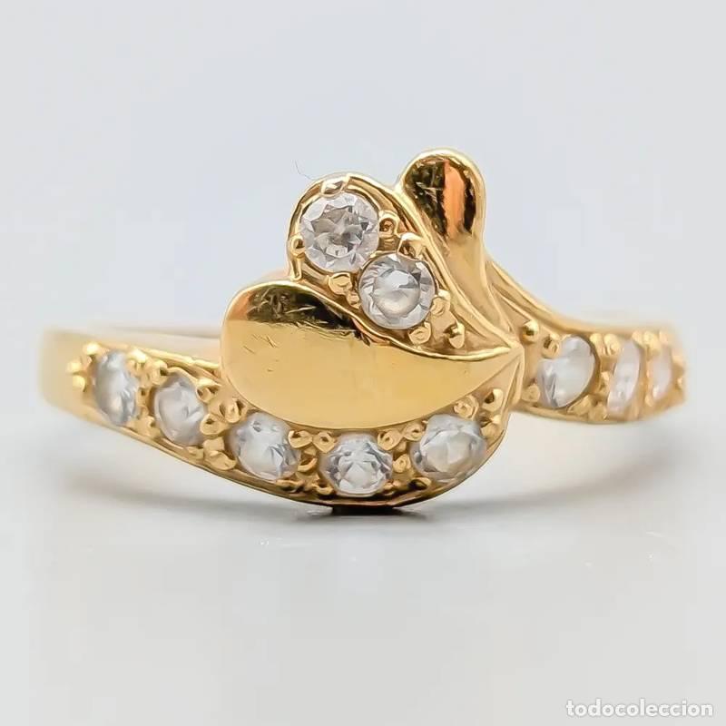 Joaillerie: Anel em ouro 18 quilates, 1,43 gramas, 17mm