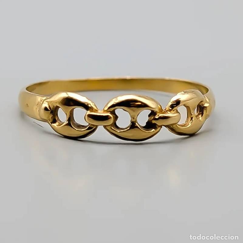 Joaillerie: Anel em ouro 18 quilates com pedra, 1,77 gramas, 15,75mm