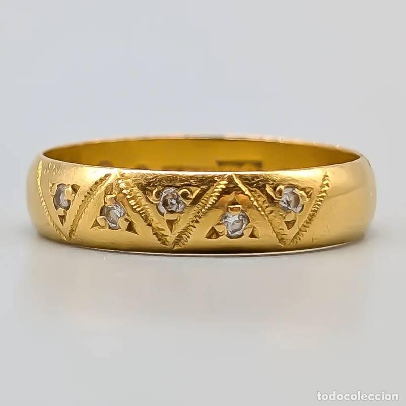 Joaillerie: Anel em ouro 18 quilates, 1,75 gramas, 16,5mm