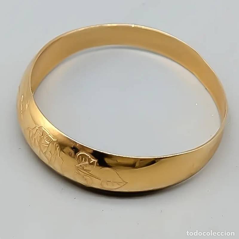 Joaillerie: Anel em ouro 18 quilates com pedra, 3,83 gramas, 18,25mm