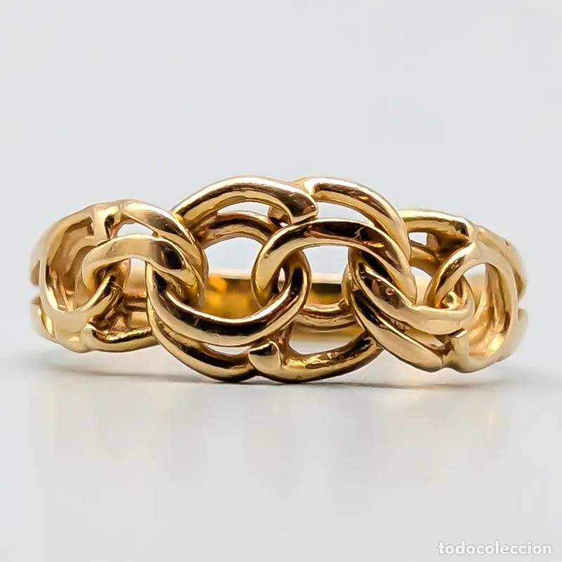 Joalharia: Anel em ouro 18 quilates, 2,05 gramas, 19mm