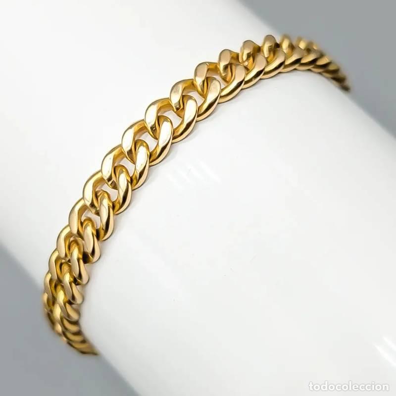 Gioielleria: Corrente Bismarck graduada de 43 cm em ouro de 18 quilates, 15,18 g