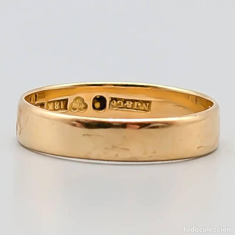 Joyeria: Anel em ouro 18 quilates com pedras vermelhas, 4,53 gramas, 19,25mm