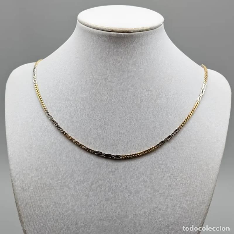 Joyeria: Corrente de elos de 82 cm em ouro de 18 quilates, 8,56 g