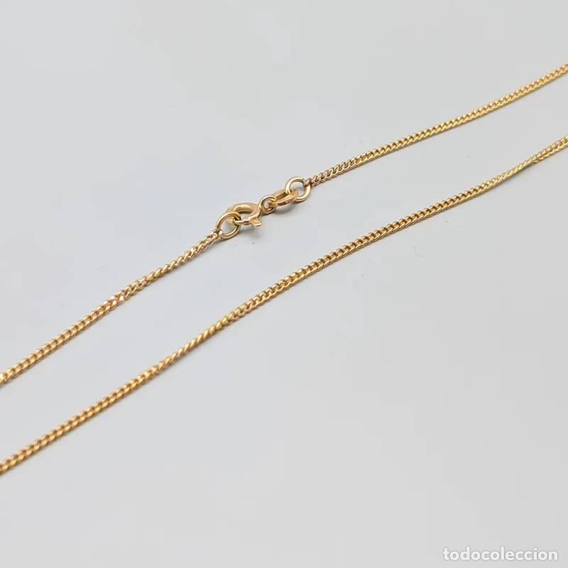 Joyeria: Corrente Box em Ouro 18 quilates com Granate de 48cm (3,67 gramas)