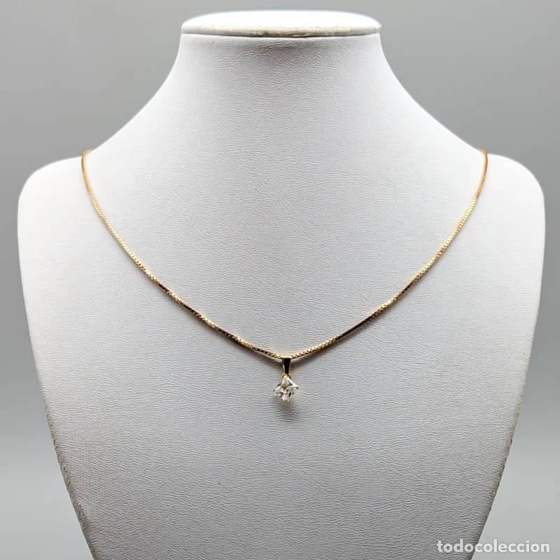 Joyeria: Corrente tipo caixa de 38 cm em ouro de 18 quilates, 3,68 g