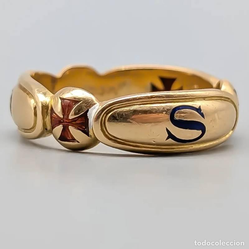 Joalharia: Anel em ouro 18 quilates, 4,92 gramas, 19,5mm