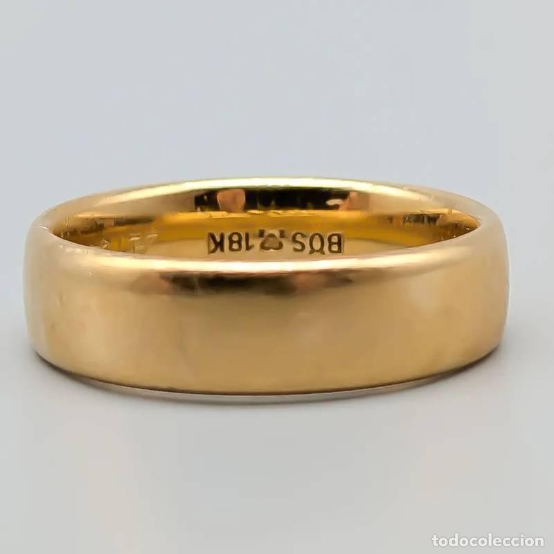 Joalharia: Anel em ouro 18 quilates, 1,21 gramas, 16,75mm