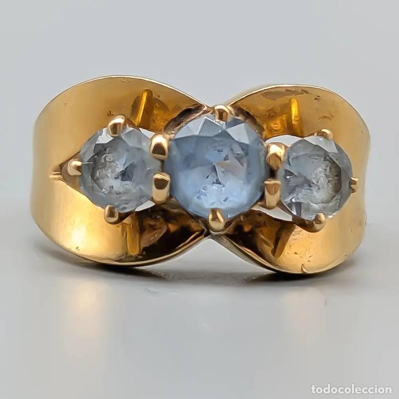 Joalharia: Anel em ouro 18 quilates, 7,27 gramas, 18,75mm