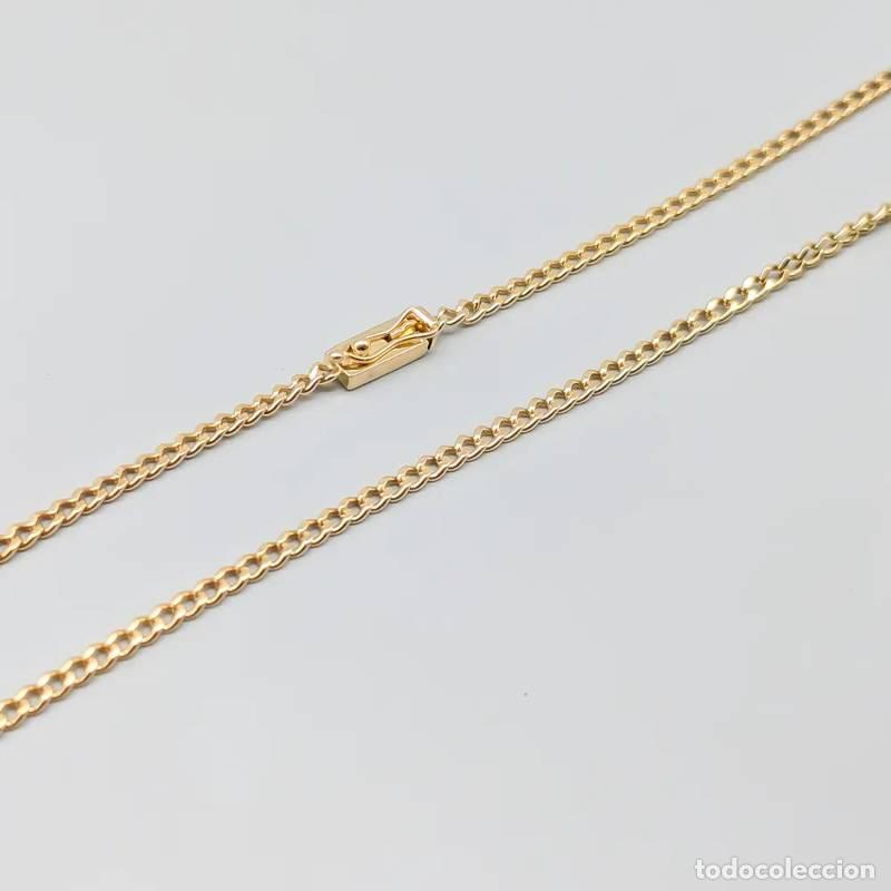 Jewelry: Corrente Curb de 50,5 cm com Pingente integrado em ouro 18 quilates com diamantes e opala dupla, 10,