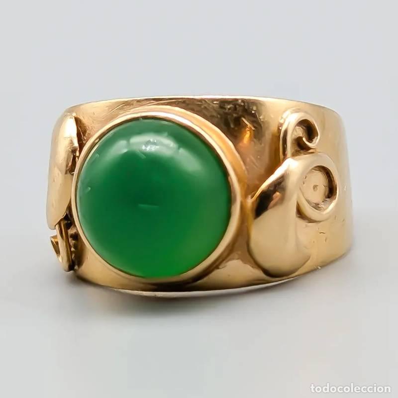 Joalharia: Anel em ouro 21 quilates com pedras brancas, 3,82 gramas, 17mm