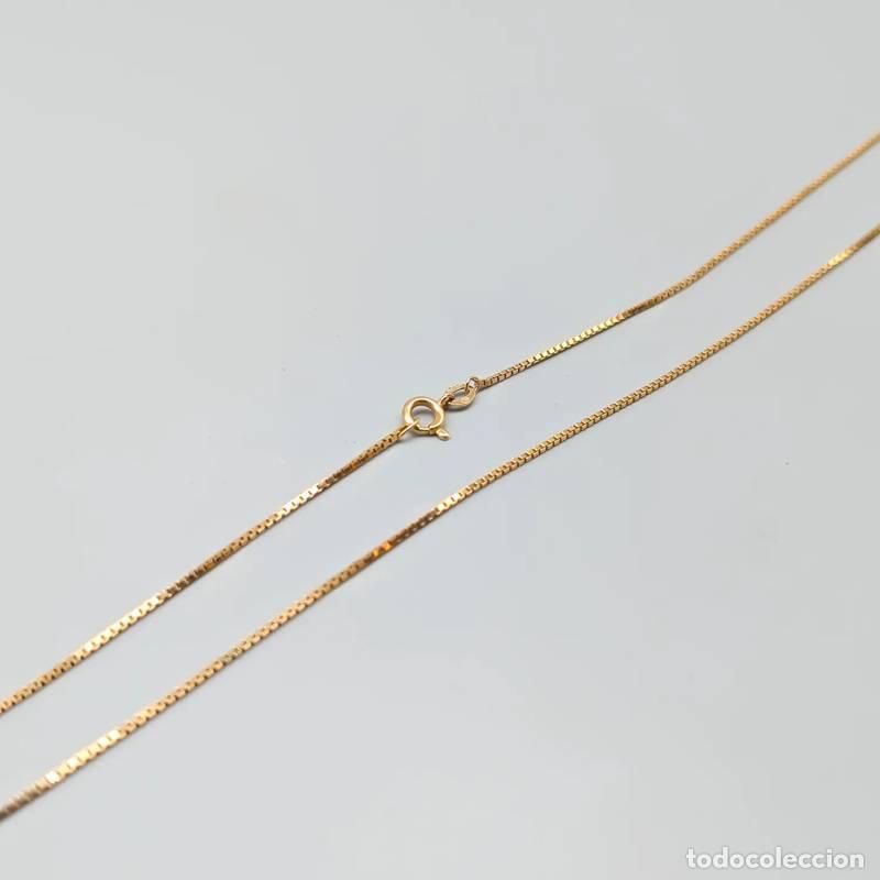 Gioielleria: Corrente tipo caixa de 34 cm em ouro 14 quilates, 3,31 g