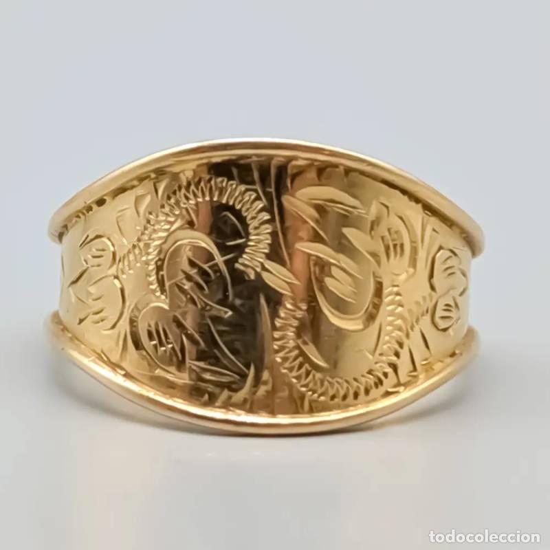 Joalharia: Anel em ouro com Vit Sten 18 quilates 1,87 gramas 17mm