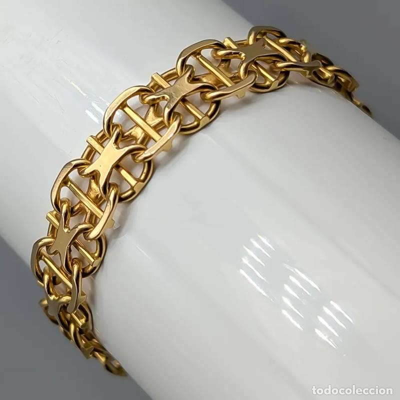 Jewelry: Corrente tipo caixa de 45 cm em ouro de 18 quilates, 4,59 g