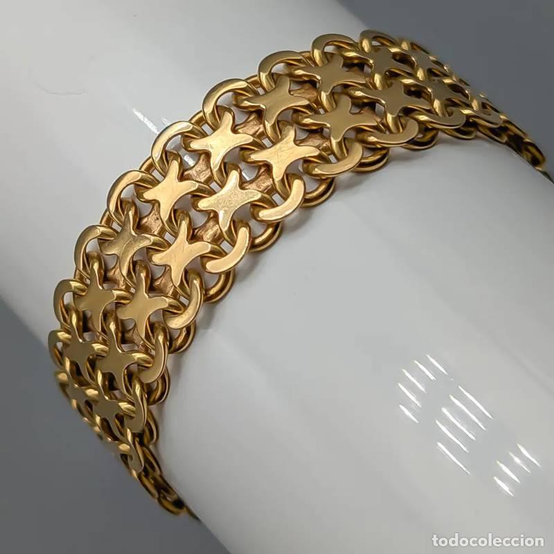 Gioielleria: Corrente tipo caixa de 45,5 cm em ouro 18 quilates, 5,4 g