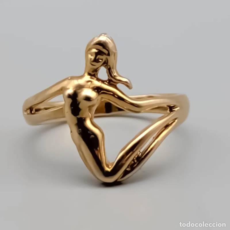 Jewelry: Anel em ouro de 21 quilates, 5,54 g, 17,5 mm