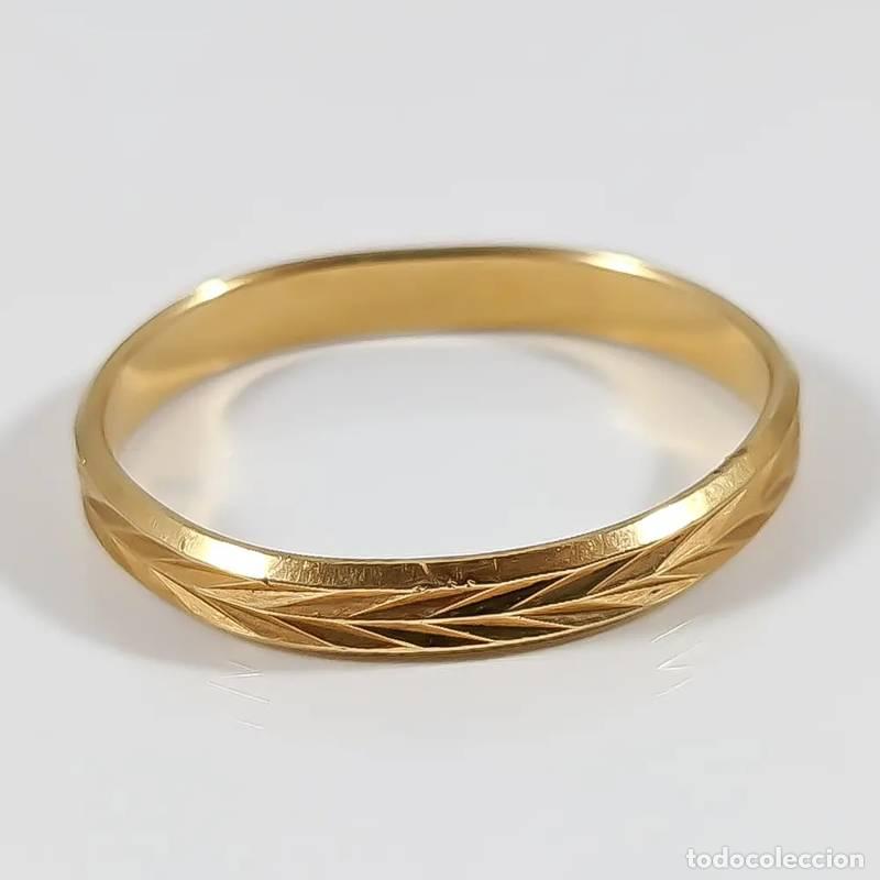 Jewelry: Anel em ouro de 23 quilates, 4,53 g, 18,25 mm