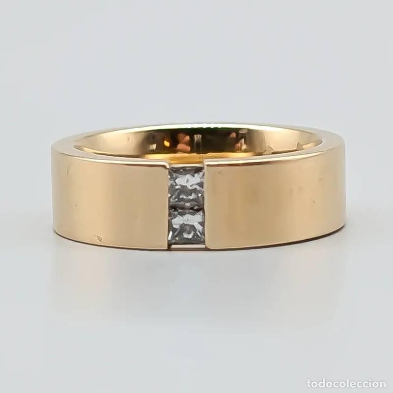 Gioielleria: Anel em ouro multicolorido 18 quilates, 3,37 gramas, 16,75mm