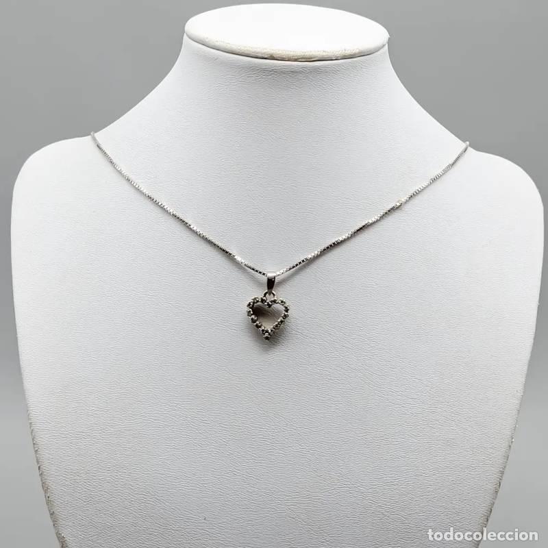 Joaillerie: Corrente Singapura em ouro 10 quilates com 47 cm com Pingente cravejado de pedras roxas e brancas, 2