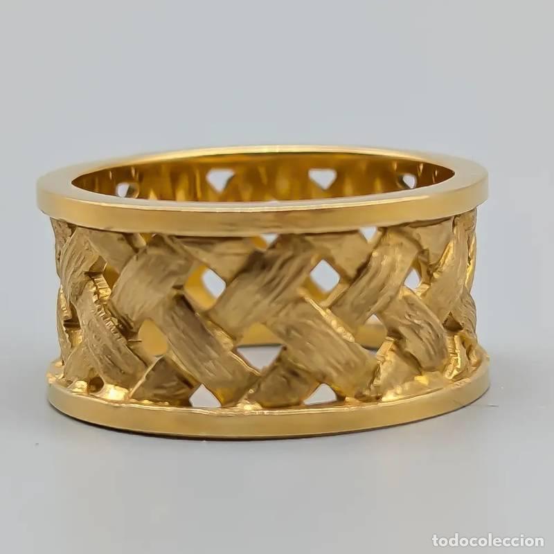 Schmuck: Anel em ouro com R&ouml;d Sten 14 quilates 1,73 gramas 17,75mm