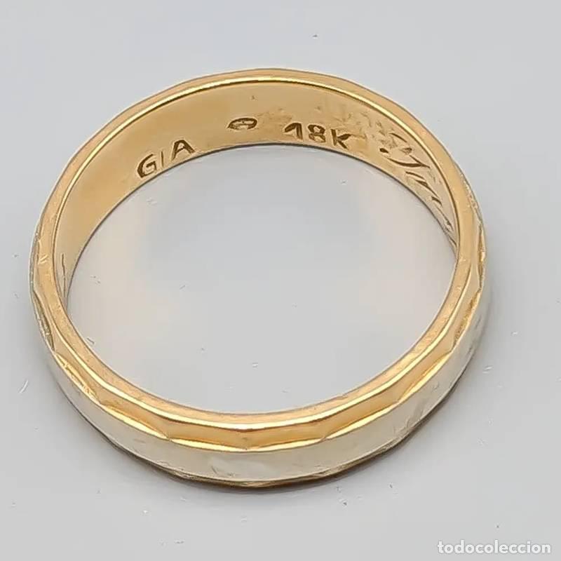 Joalharia: Anel em ouro com R&ouml;d Sten 18 quilates 1,92 gramas 15,25mm