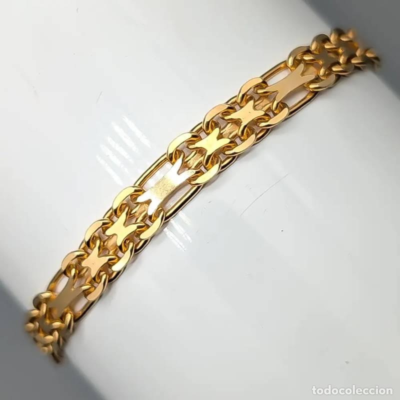 Gioielleria: Corrente tipo caixa de 41,5 cm em ouro de 18 quilates, 3,33 g