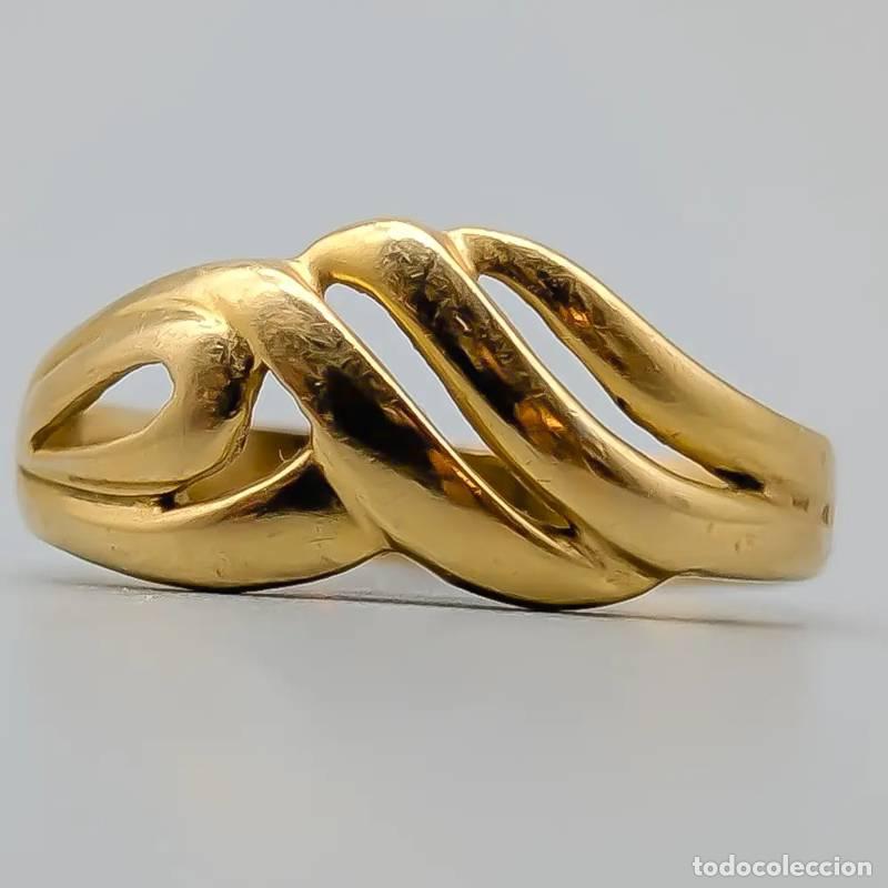 Jewelry: Anel em ouro com Vit Sten 18 quilates 0,79 gramas 16,25mm