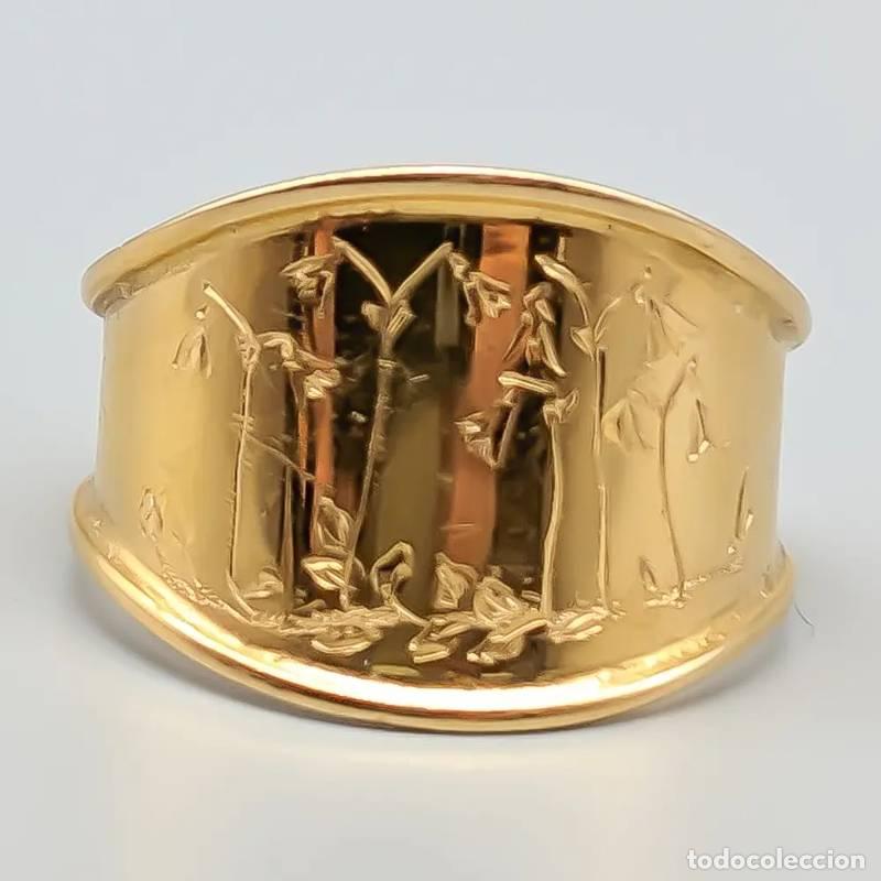 Jewelry: Anel em ouro com Vit Sten 18 quilates 1,37 gramas 17,75mm