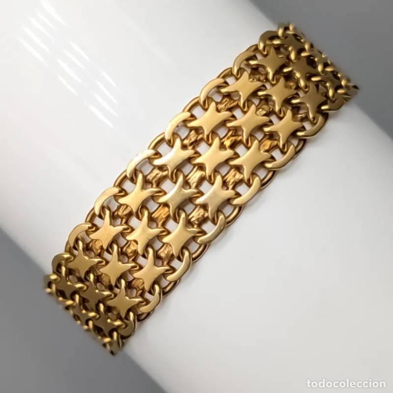 Jewelry: Corrente tipo caixa de 45,5 cm em ouro de 18 quilates com Pingente de cruz, 2,82 g