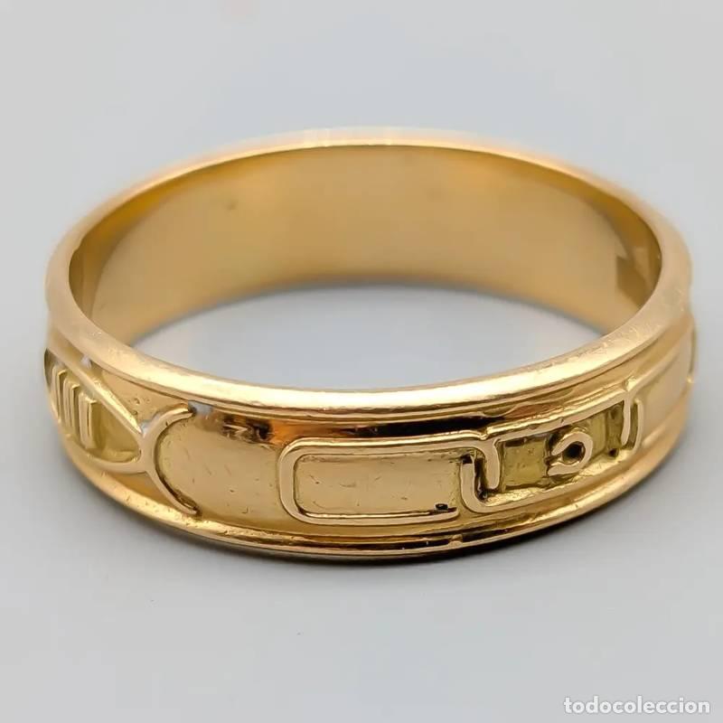 Joaillerie: Anel em ouro de 23 quilates, 6,31 g, 18,25 mm